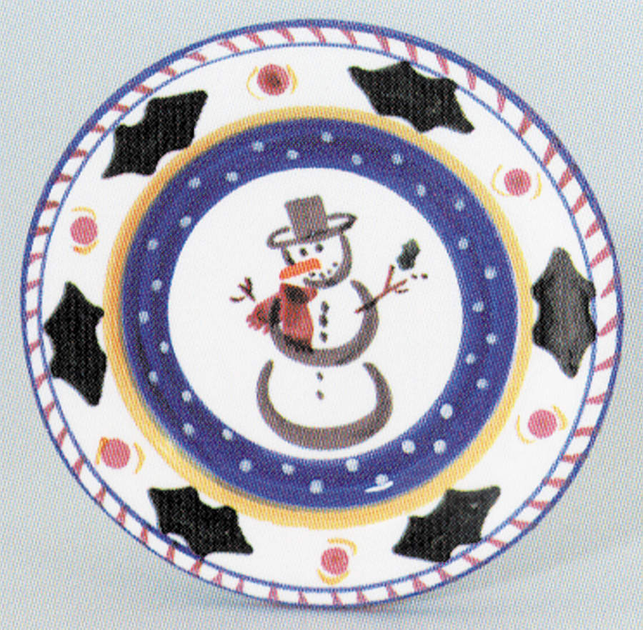 Snowman Service Plate (Charger) by Presenttense-1
