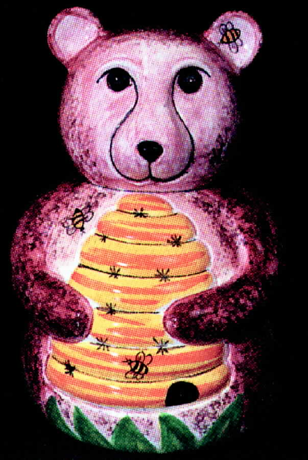 Honey Bee Figural Cookie Jar & Lid by Presenttense-1