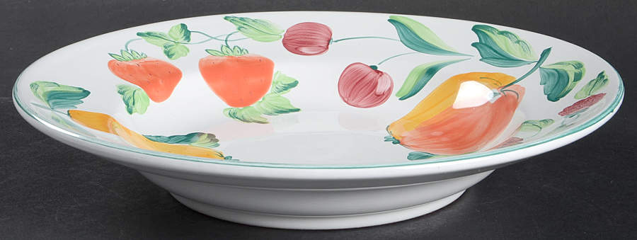 Garden Party Large Rim Soup Bowl by Presenttense-1