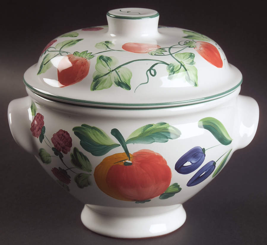 Garden Party Round Covered Vegetable by Presenttense-1