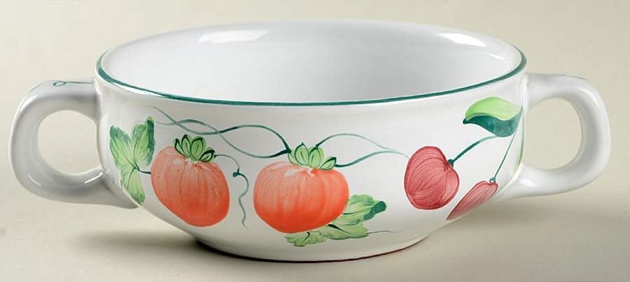 Garden Party Cream Soup Bowl by Presenttense-1