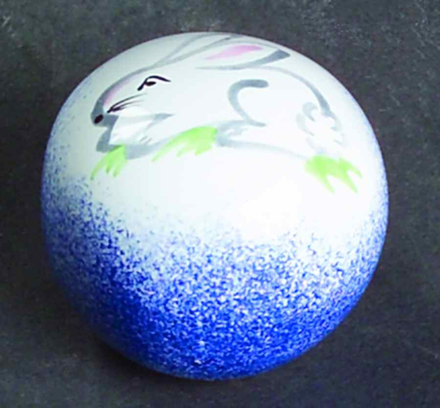 Hippity Hop Blue Drawer/Cabinet Pull/Knob by Presenttense-1