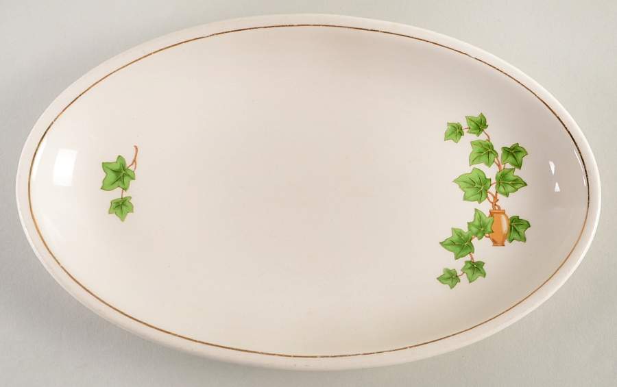Ivy (Gold Trim Off Edge) Relish by Paden City-1