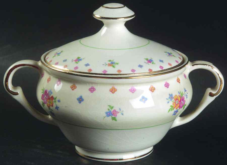 1086 Sugar Bowl & Lid by Pope Gosser-1