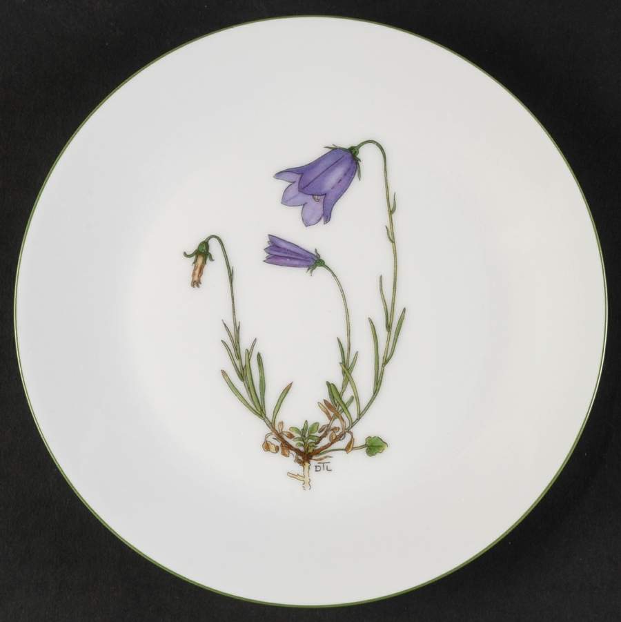 Mountain Flower Series Bread & Butter Plate by Porsgrund-1
