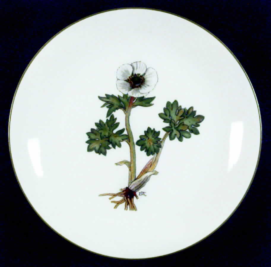 Mountain Flower Series Bread & Butter Plate by Porsgrund-1