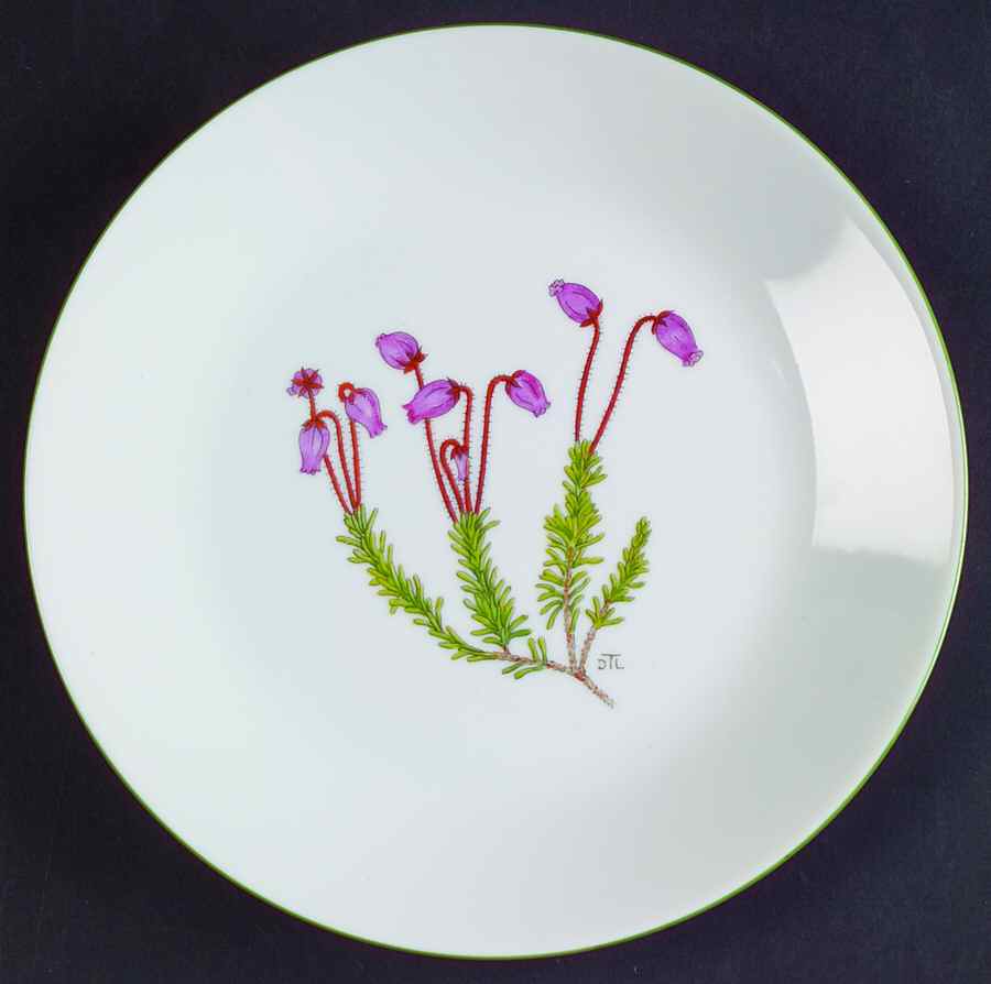 Mountain Flower Series Bread & Butter Plate by Porsgrund-1