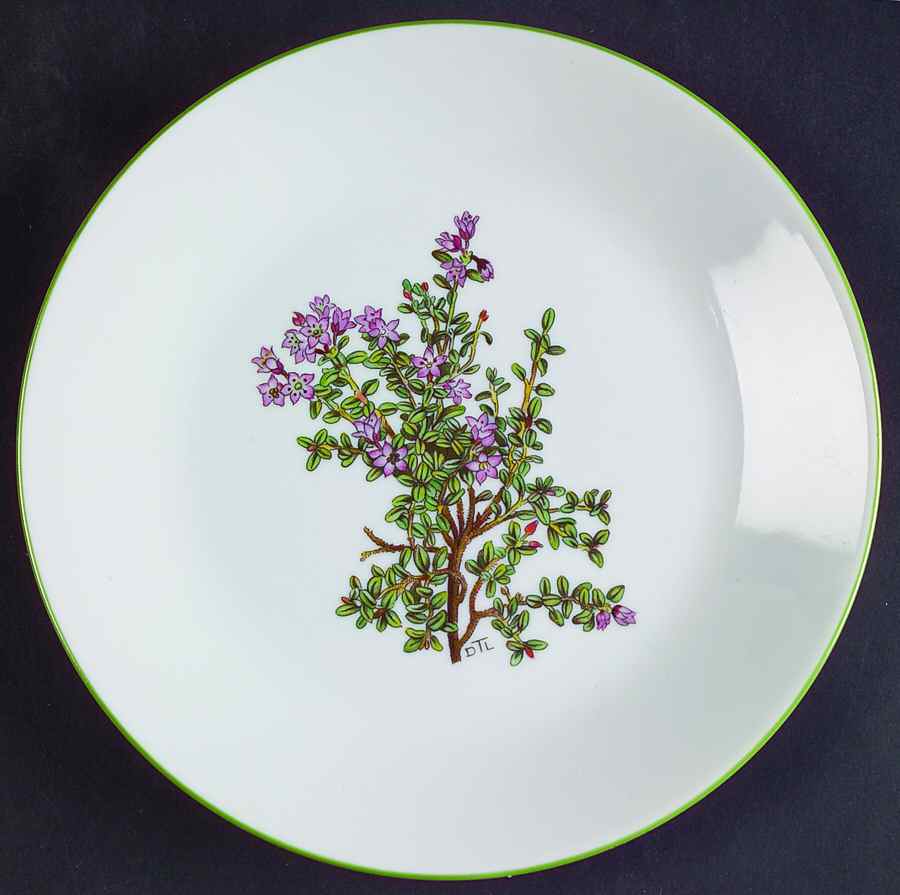 Mountain Flower Series Bread & Butter Plate by Porsgrund-1