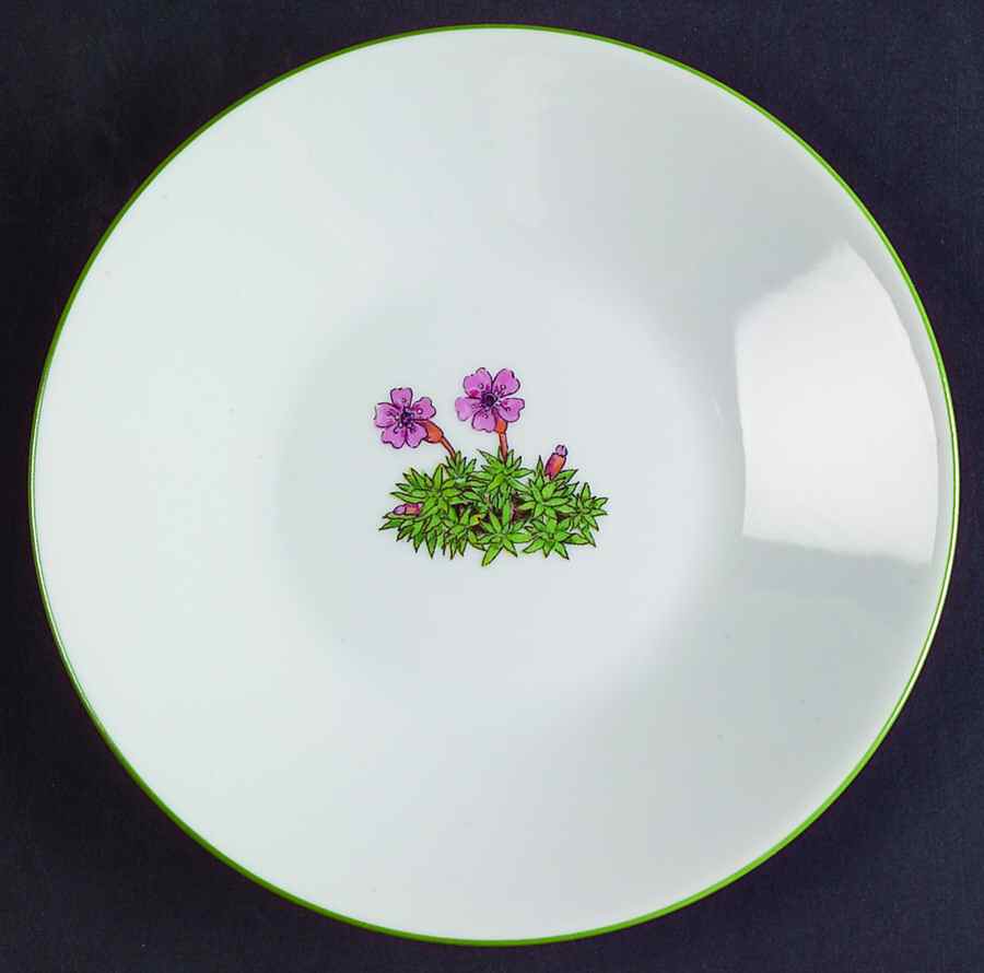 Mountain Flower Series Saucer for Flat Demitasse Cup by Porsgrund-1