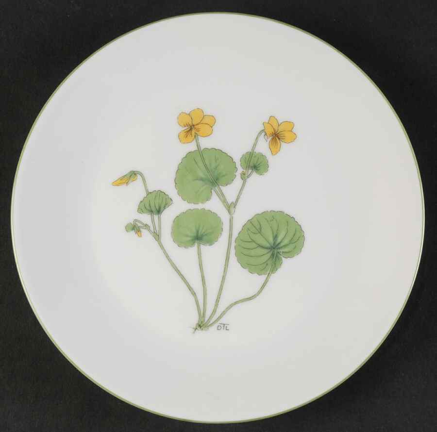 Mountain Flower Series Bread & Butter Plate by Porsgrund-1