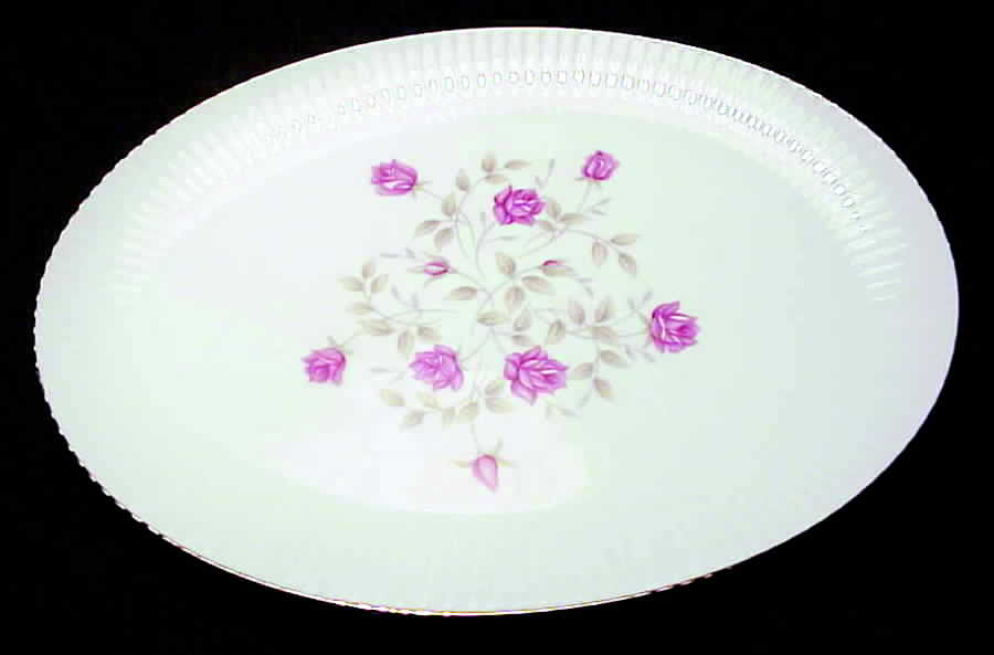 Rose Marie 12" Oval Serving Platter by Princess (Japan)-1