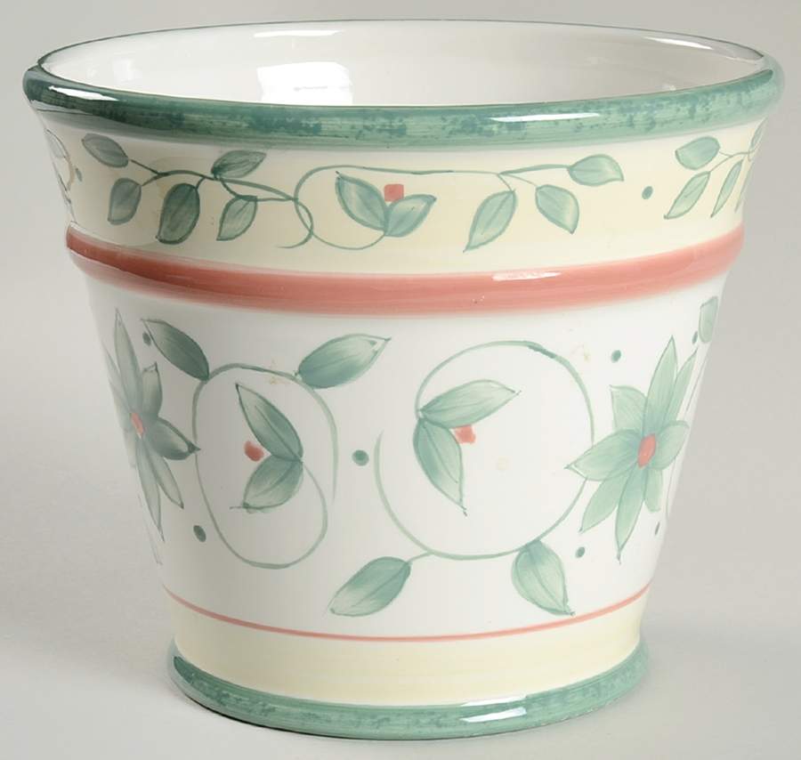French Quarter (Stoneware) Flower Pot by Pfaltzgraff-1