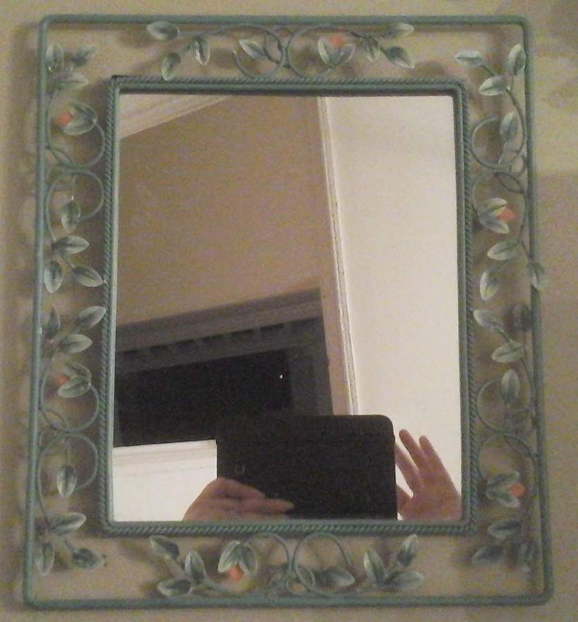French Quarter (Stoneware) Hanging Wall Mirror by Pfaltzgraff-1