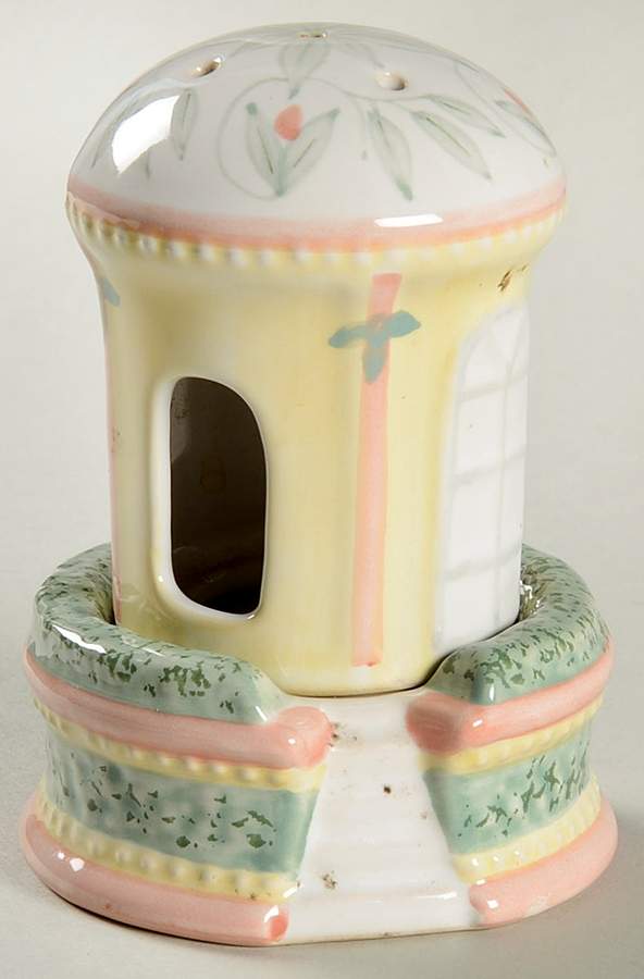 French Quarter (Stoneware) Incense Burner with Stand by Pfaltzgraff-1
