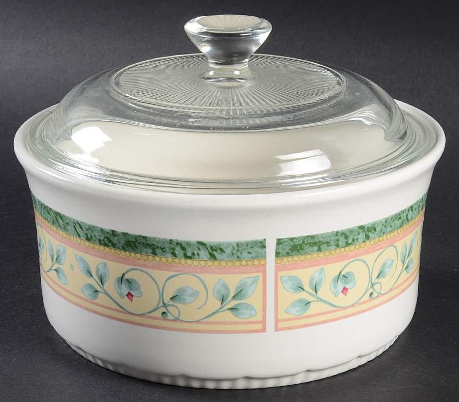 French Quarter (Stoneware) 1 Qt Round Covered Casserole by Pfaltzgraff-1