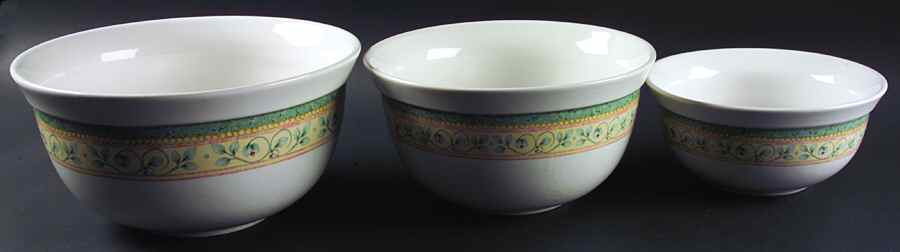 French Quarter (Stoneware) (3 Piece) Mixing Bowl Set by Pfaltzgraff-1