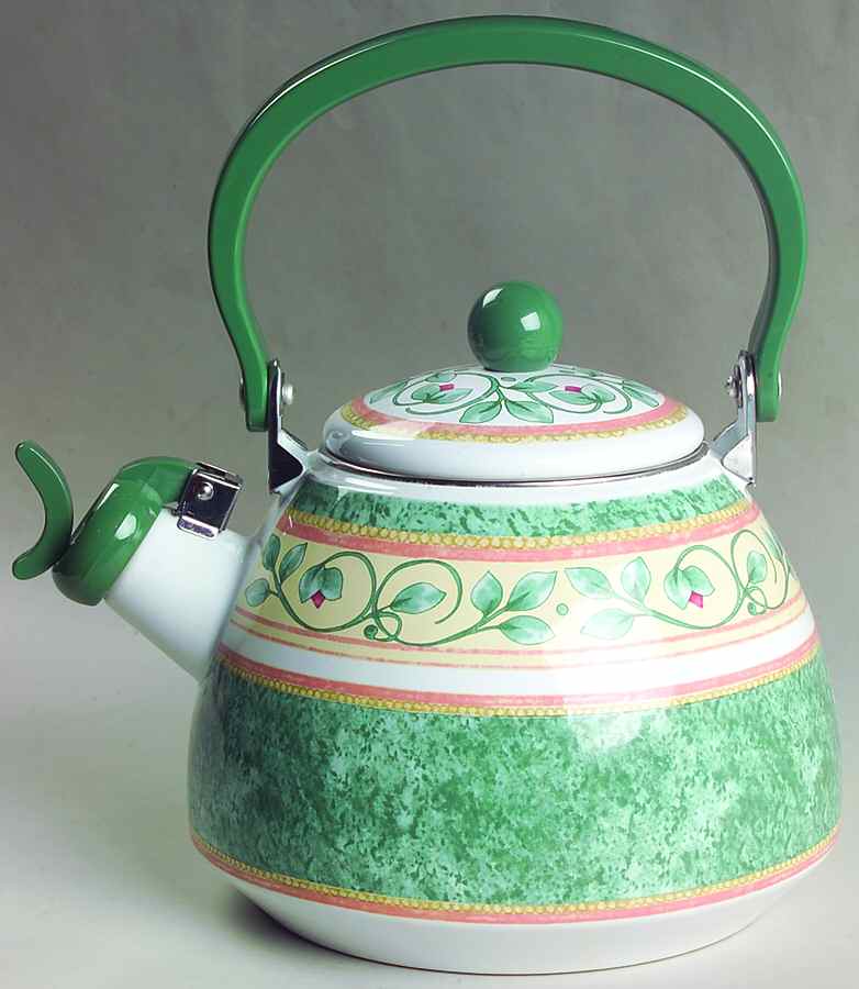 French Quarter (Stoneware) Metal Kettle & Lid by Pfaltzgraff-1
