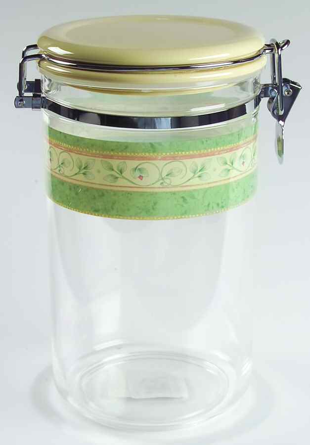 French Quarter (Stoneware) Large Acrylic Storage Jar & Lid by Pfaltzgraff-1