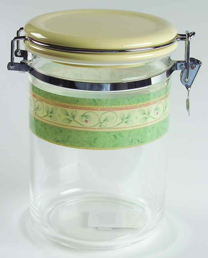 French Quarter (Stoneware) Medium Acrylic Storage Jar & Lid by Pfaltzgraff-1