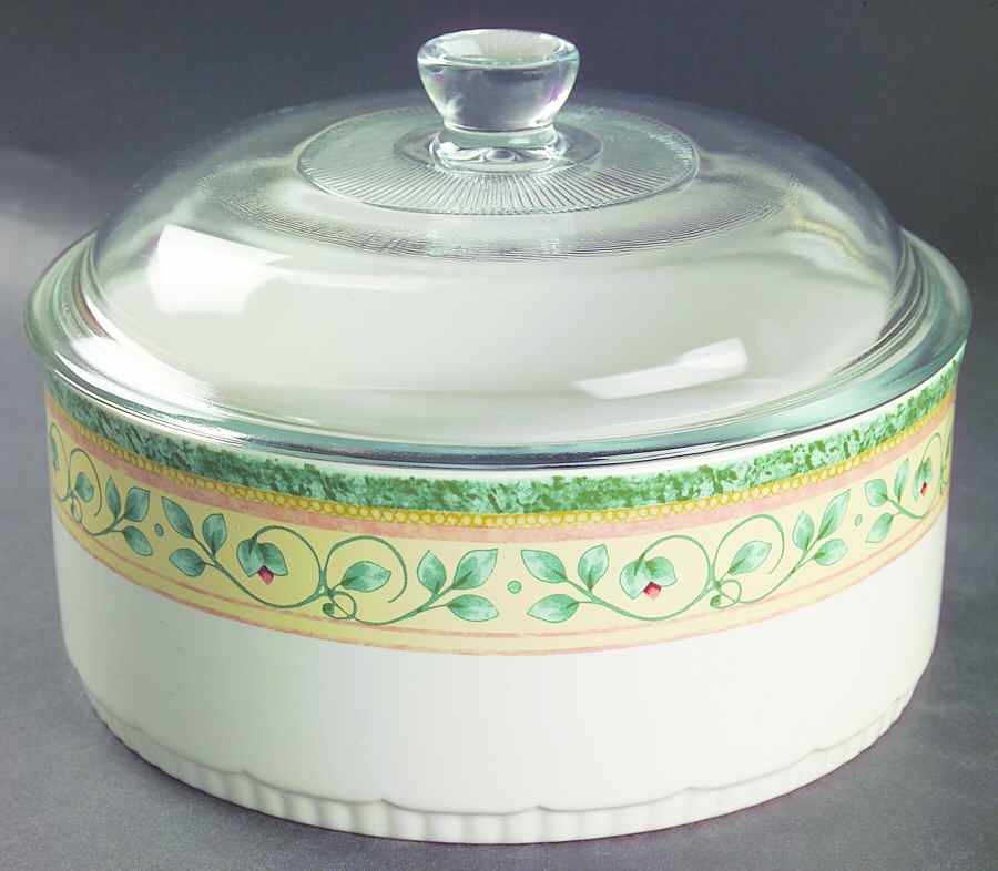 French Quarter (Stoneware) 2.5 Quart Round Covered Baker by Pfaltzgraff-1
