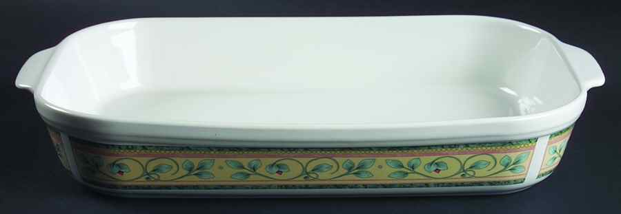 French Quarter (Stoneware) 13"  Rectangular Baker by Pfaltzgraff-1