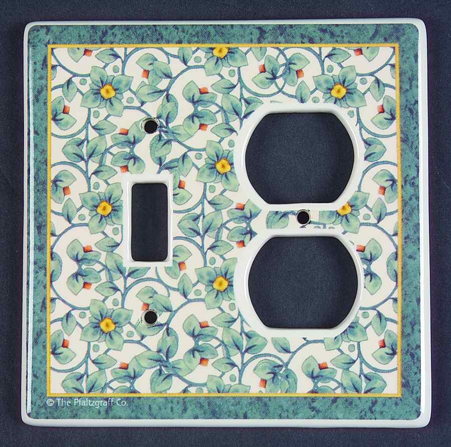 French Quarter (Stoneware) Combination Switchplate-Outlet Cover by Pfaltzgraff-1