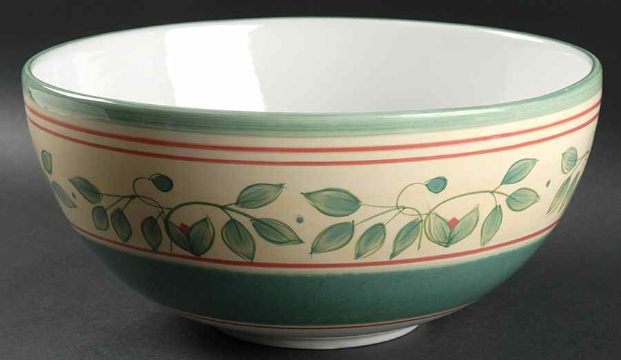 French Quarter (Stoneware) 11" Large Salad Serving Bowl by Pfaltzgraff-1