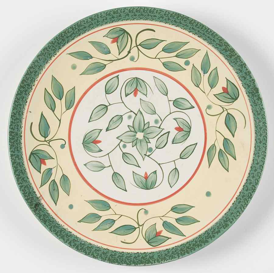 French Quarter (Stoneware) 9" Round Buffet Plate by Pfaltzgraff-1