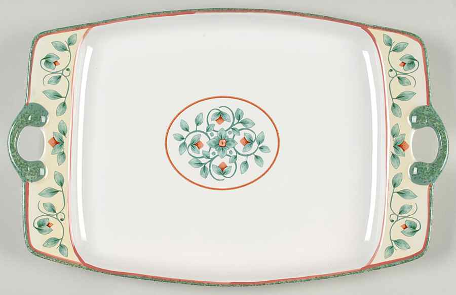 French Quarter (Stoneware) 14" Rectangular Serving Platter by Pfaltzgraff-1
