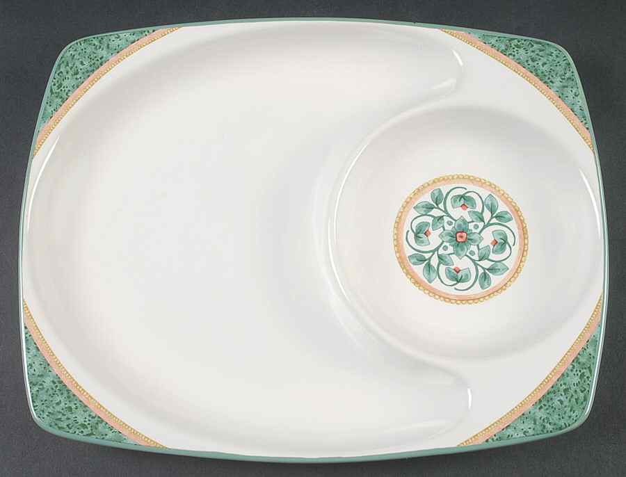 French Quarter (Stoneware) 11" Rectangular Snack Tray by Pfaltzgraff-1