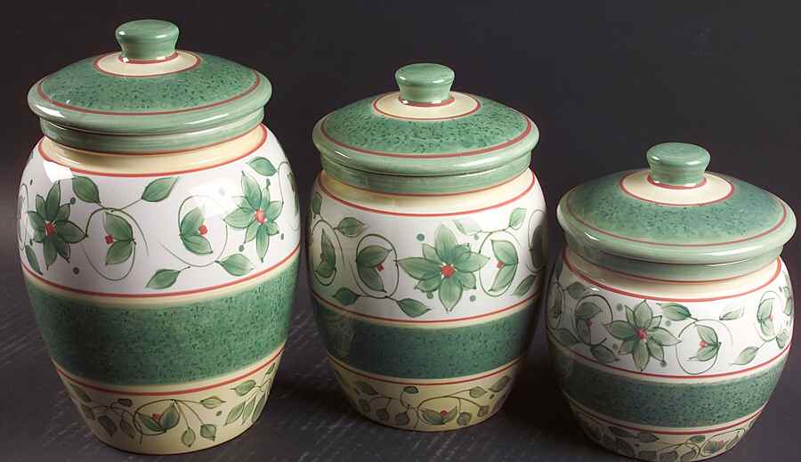 French Quarter (Stoneware) (3 Piece) Canister Set (Box Set) by Pfaltzgraff-1