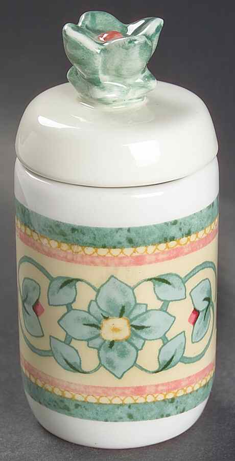 French Quarter (Stoneware) Candle Votive & Lid by Pfaltzgraff-1