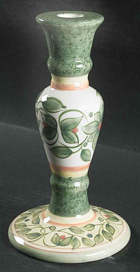 French Quarter (Stoneware) 8" Tall Candlestick by Pfaltzgraff-1