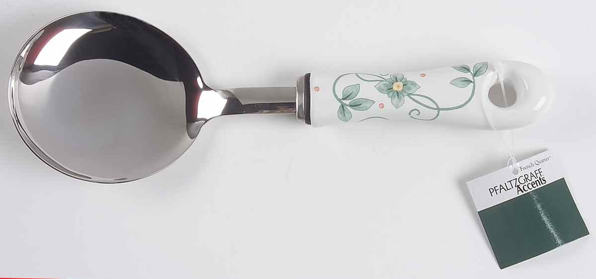 French Quarter (Stoneware) Casserole Spoon with Stainless Bowl by Pfaltzgraff-1