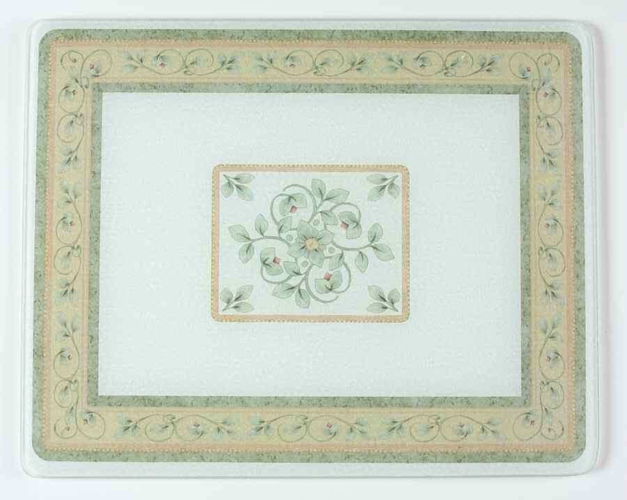 French Quarter (Stoneware) Rectangular Glassware Cutting Board by Pfaltzgraff-1