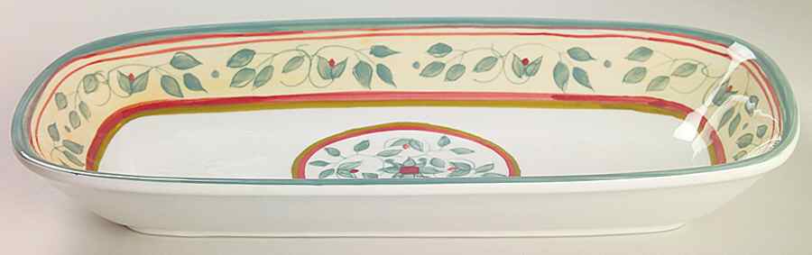 French Quarter (Stoneware) Deli/Celery Tray by Pfaltzgraff-1