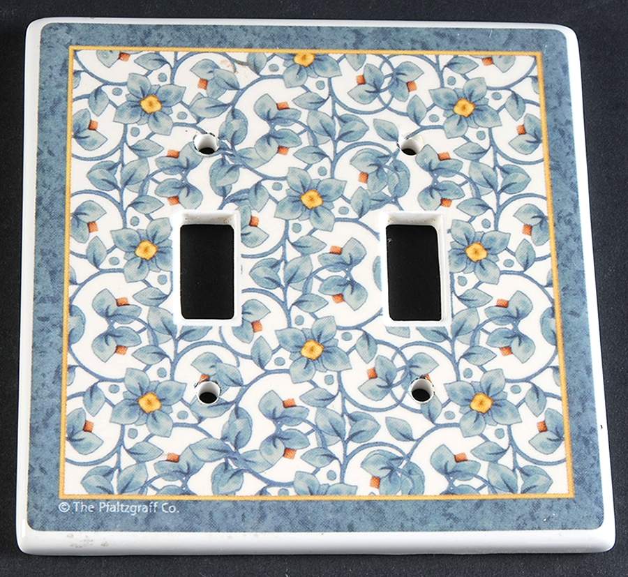 French Quarter (Stoneware) Double Light Switch Cover by Pfaltzgraff-1