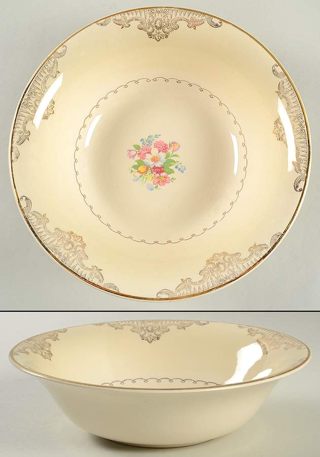 PCP131 8" Round Vegetable Bowl by Paden City-1