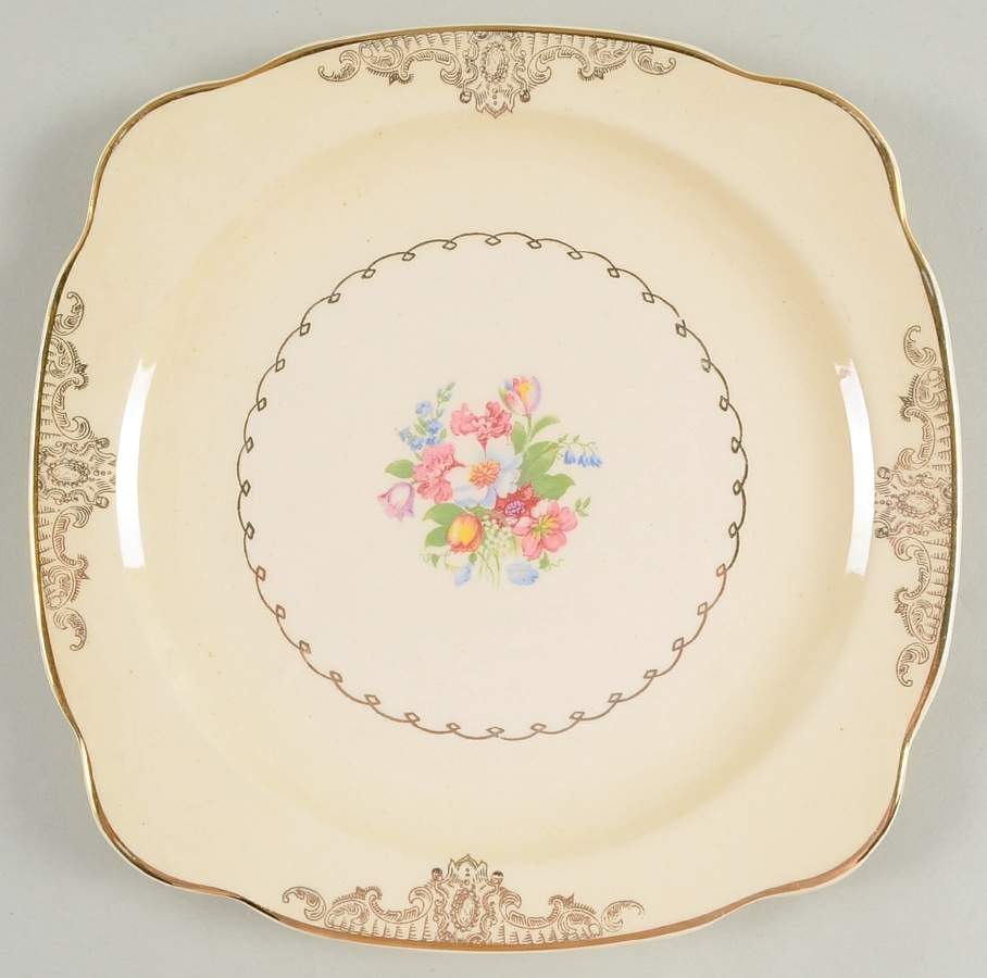 PCP131 Square Salad Plate by Paden City-1