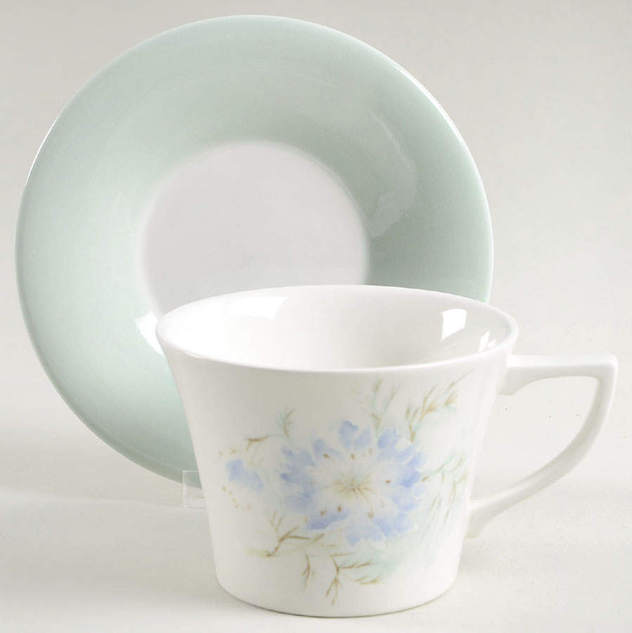 Seasons Flowers Flat Cup & Saucer Set by Portmeirion-1