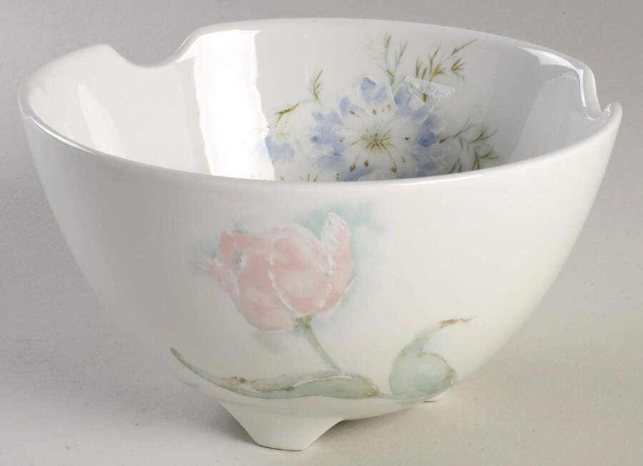 Seasons Flowers 6" Footed Bowl by Portmeirion-1
