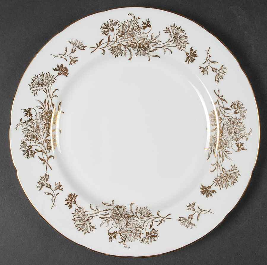 Golden Carnation Salad Plate by Paragon-1