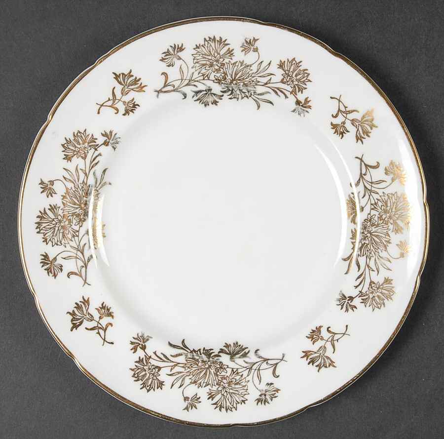 Golden Carnation Bread & Butter Plate by Paragon-1