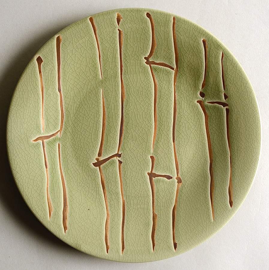 Bamboo Salad Plate by Pottery Barn China-1
