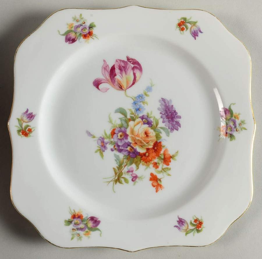PUN50 Square Salad Plate by Porcelain Union-1