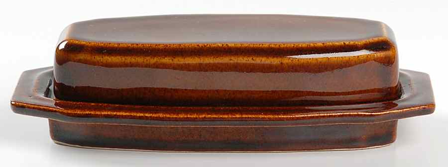 Heritage Brown 1/4 Lb Covered Butter by Pfaltzgraff-1