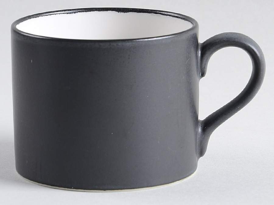 Bongo (Black) Flat Cup by Pottery Barn China-1