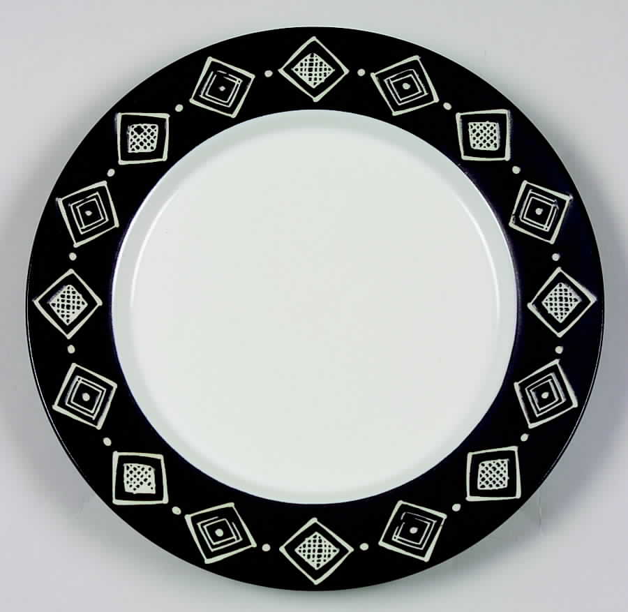 Bongo (Black) Salad Plate by Pottery Barn China-1