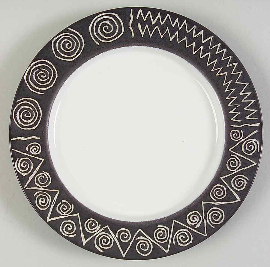 Bongo (Black) Salad Plate by Pottery Barn China-1