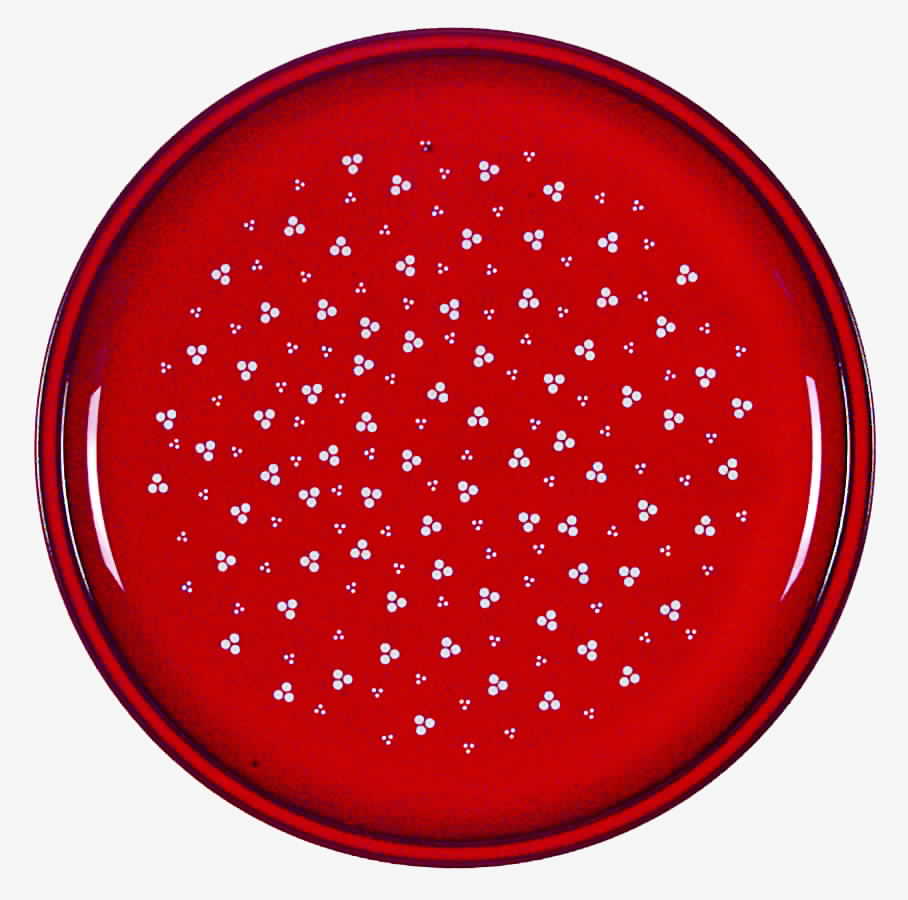 PFK1 Red Dinner Plate by Pfalzkeramik-1